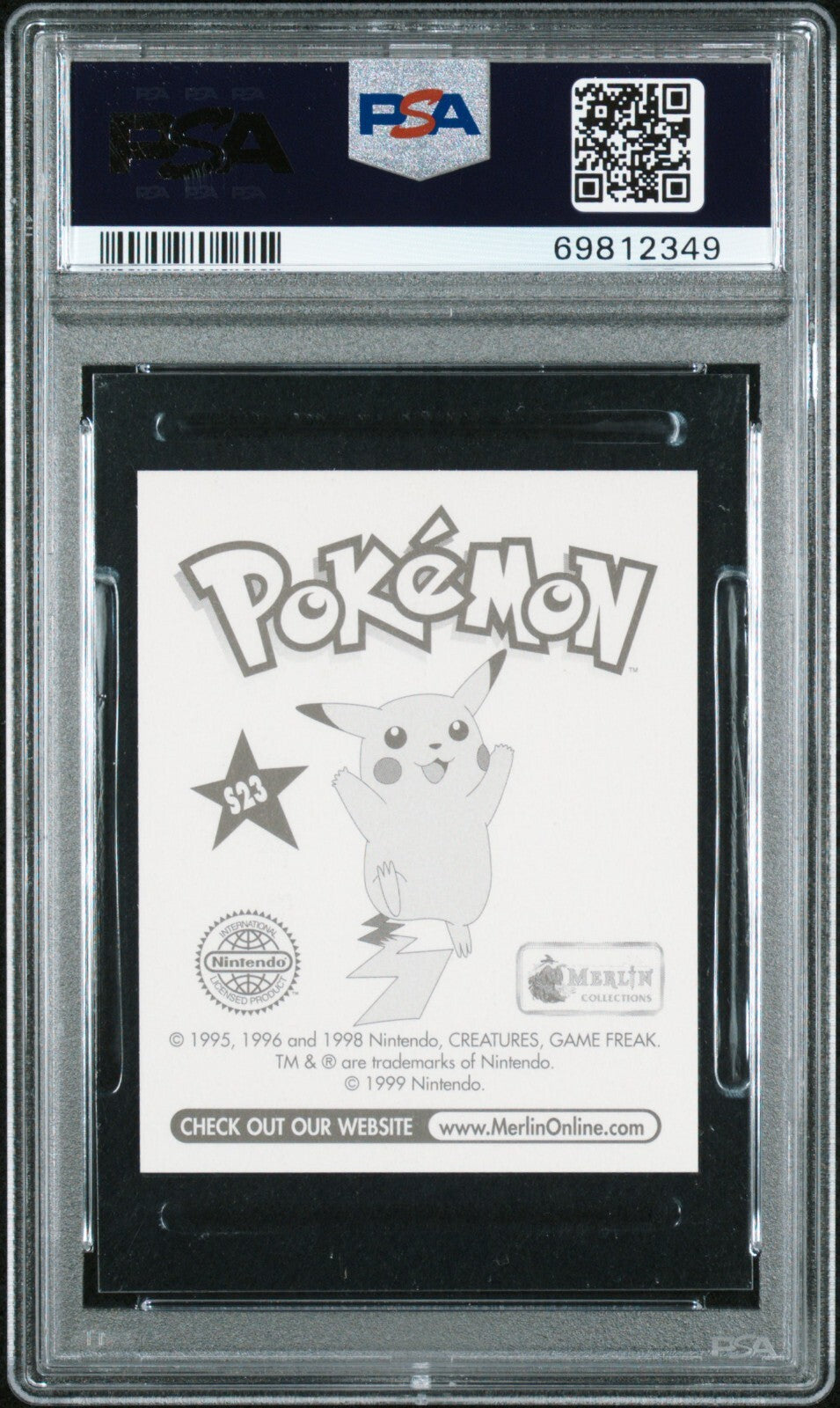 1999 Merlin Pokemon S23 Mew Prism PSA 91