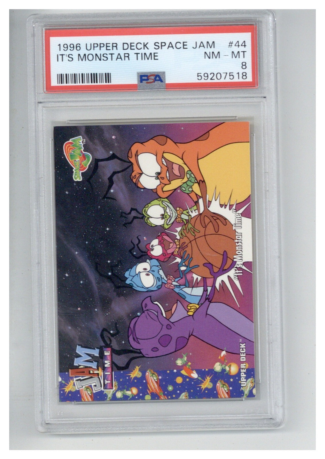 1996 Upper Deck Space Jam 44 It's Monstar Time PSA 80