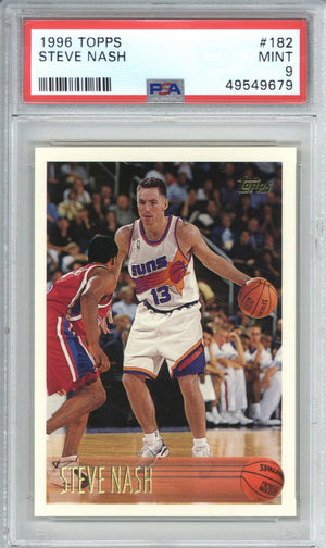 1996 Topps 182 Steve Nash PSA 9