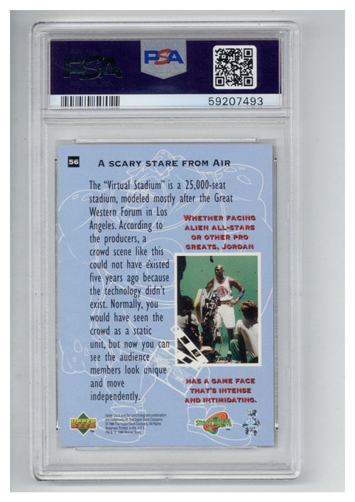 1996 Upper Deck Space Jam 56 A Scary Stare From Air PSA 81