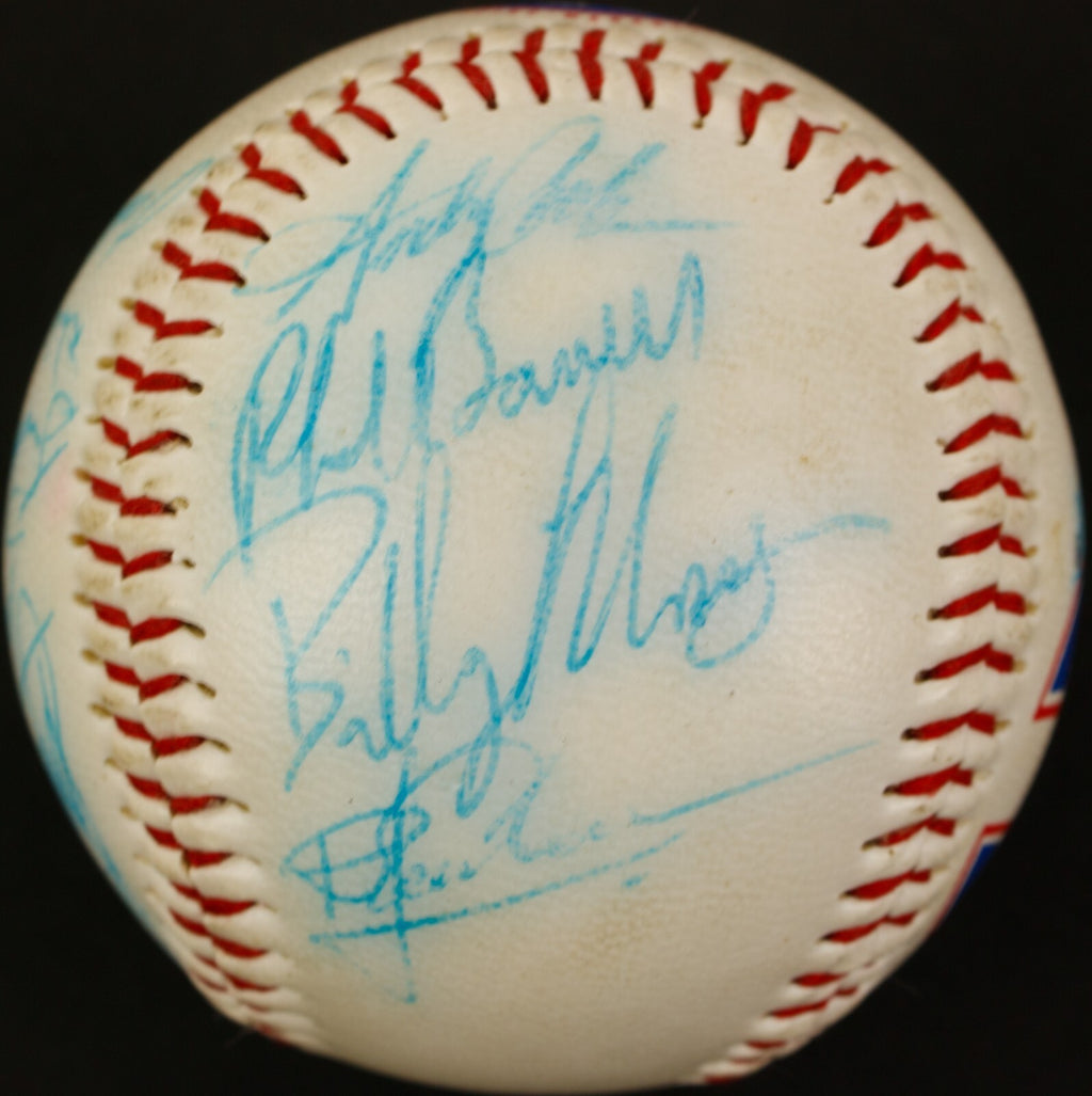1995 Columbus Clippers Signed Baseball Jeter Rivera Posada Rookie BAS Beckett3