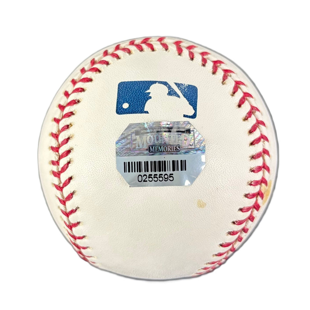 George Brett Signed OML Baseball 3154 Hits MLB Mounted Memories1