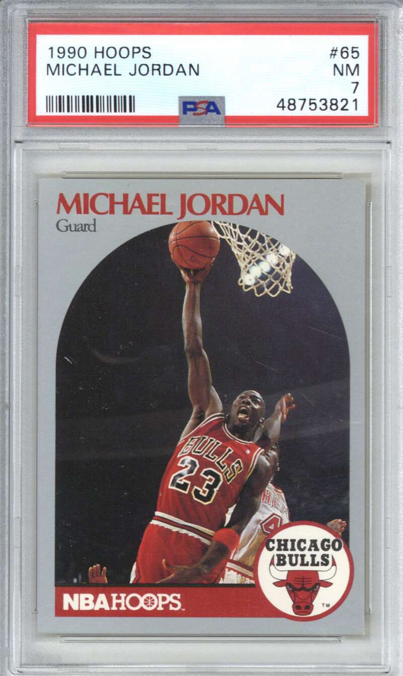 1990 Hoops 65 Michael Jordan PSA 70