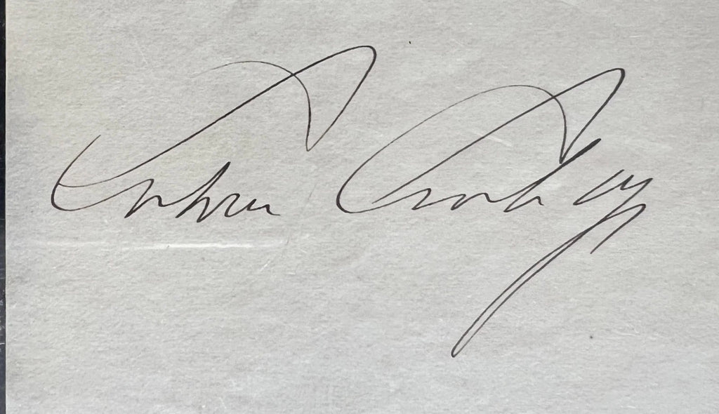 Calvin Coolidge Signed Auto 12x19 Appointment Document President Grad LOA1