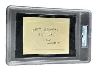 Harrison Ford Signed Handwritten 4x6 Birthday Note Star Wars PSA PSA/DNA
