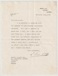 David Lloyd George Signed Auto 1932 Typed 7x9 Letter Prime Minister Grad LOA0