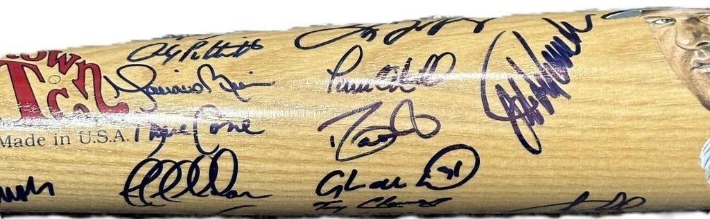 2000 New York Yankees Team Signed Auto World Series Champs Baseball Bat 20+ Sigs2