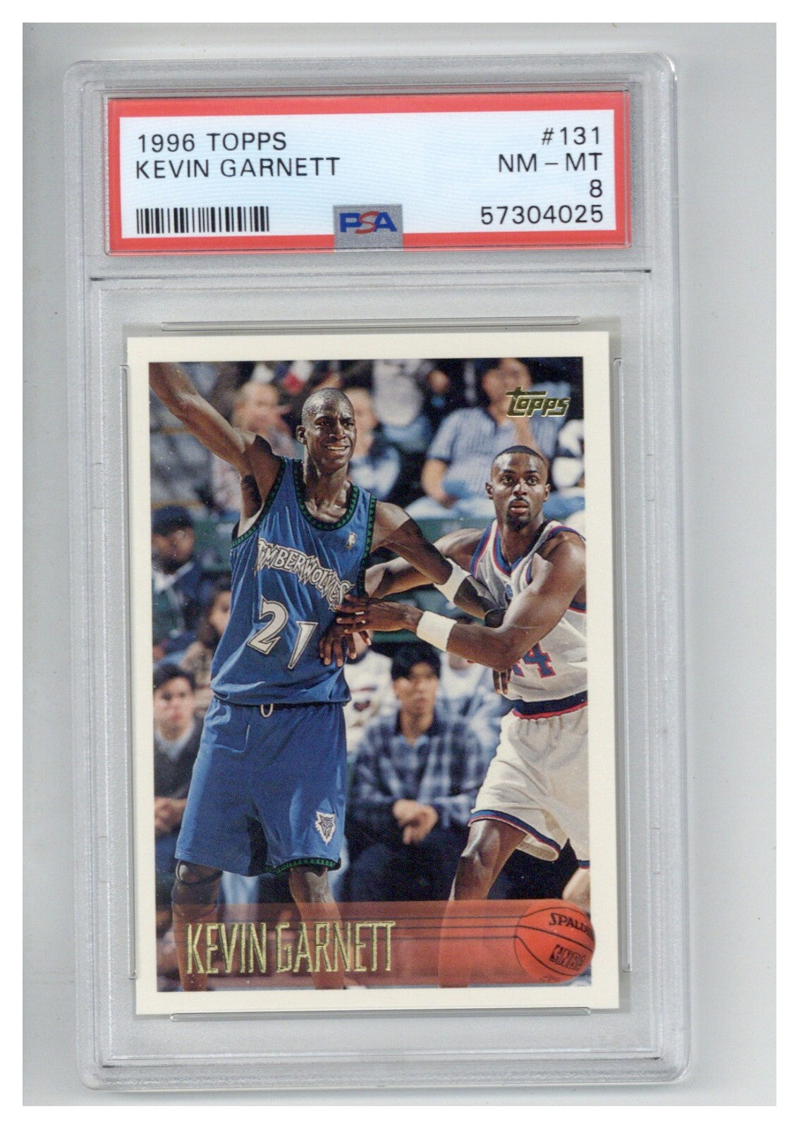 1996 Topps 131 Kevin Garnett PSA 80