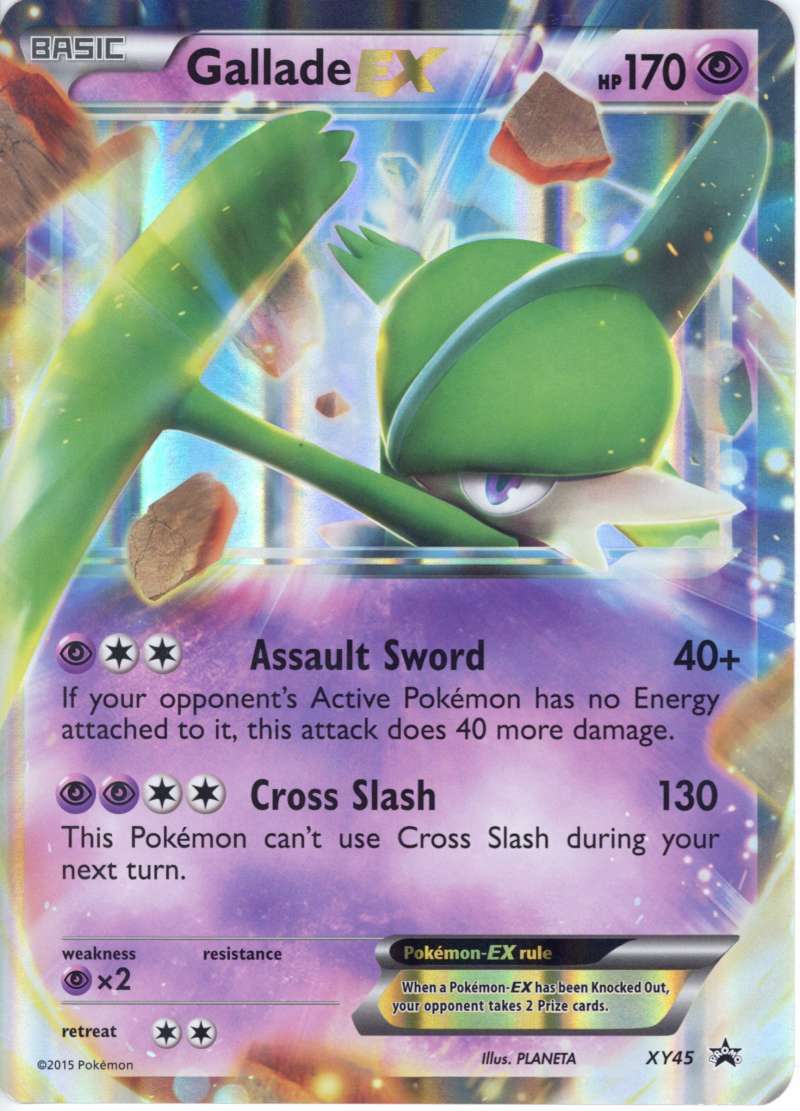 Gallade EX 2015 Pokemon Trading Card Black Star Promo XY450