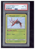 2019 Pokemon Sun & Moon Hidden Fates SV4 Wimpod Holo PSA 80
