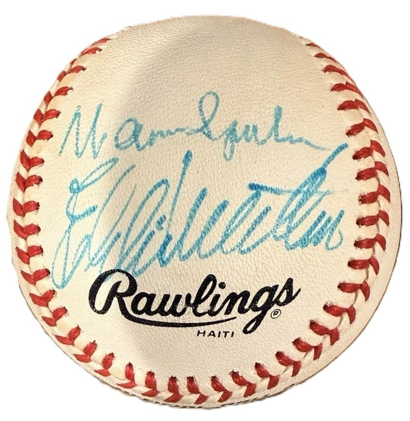 1950s Braves Aaron Spahn Mathews Signed Auto ONL Baseball Beckett BAS2