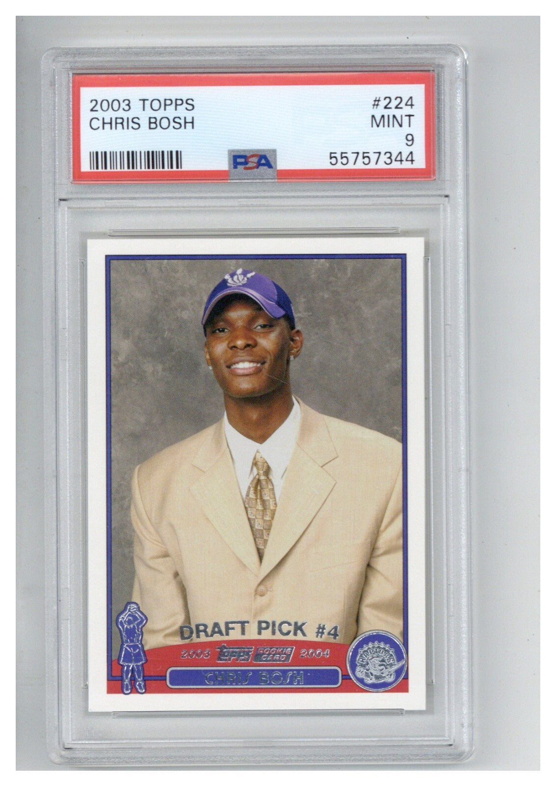 2003 Topps Chris Bosh PSA 90