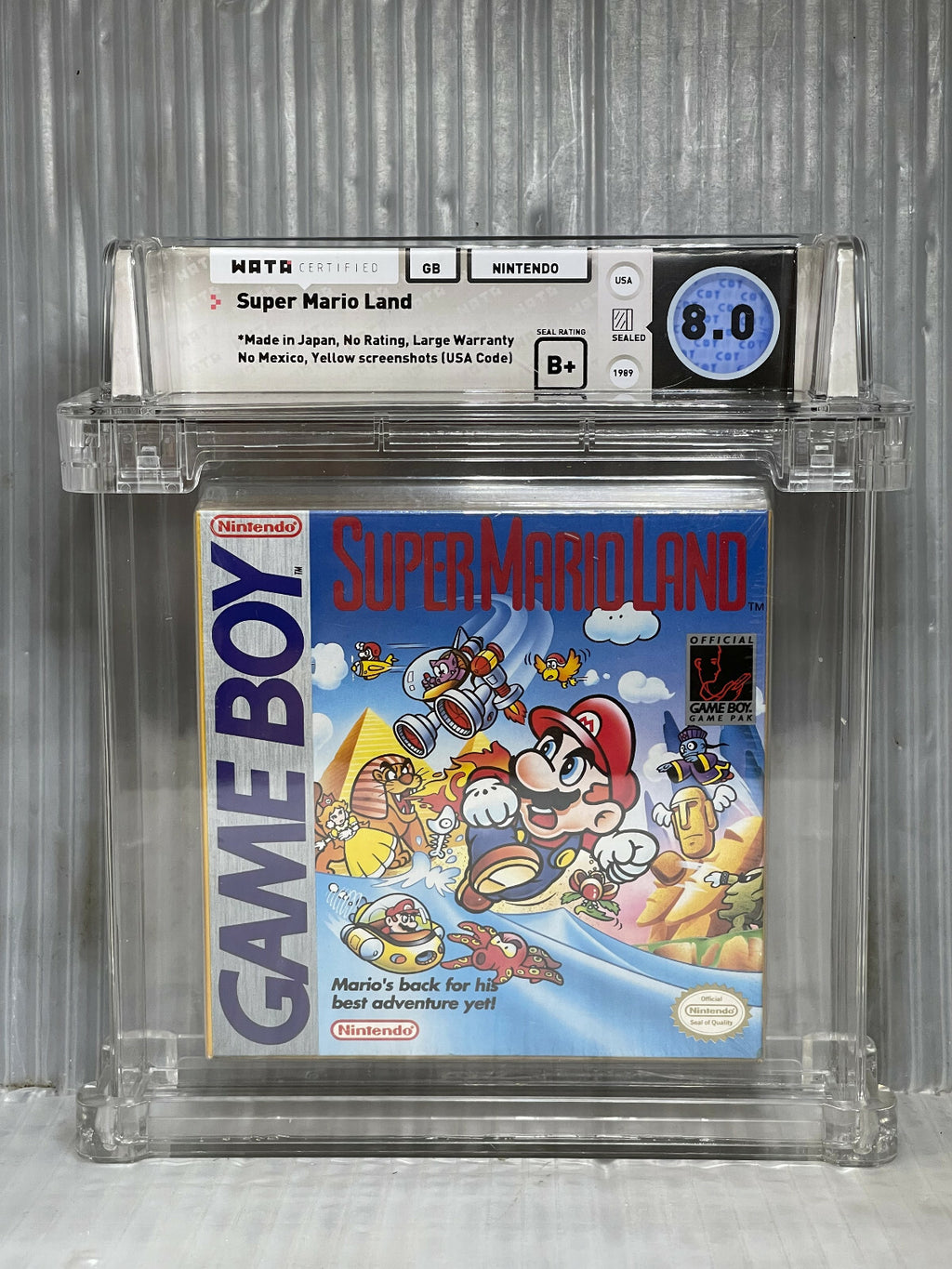 1989 Nintendo Game Boy Super Mario Land WATA 8.0 B+0