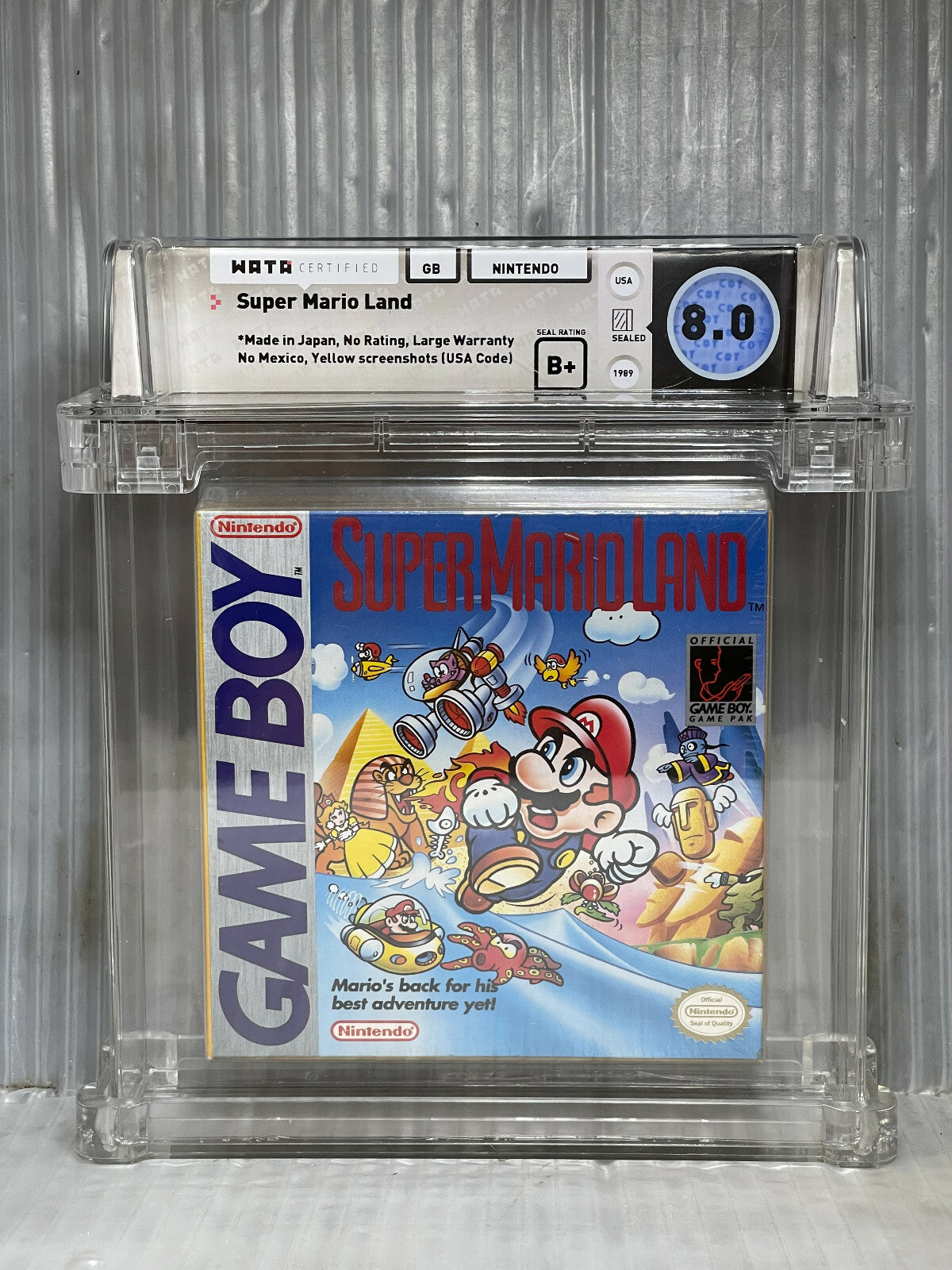 1989 Nintendo Game Boy Super Mario Land WATA 8.0 B+0