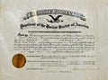 President Theodore Roosevelt Signed Auto 1907 Postmaster Appointment GRAD0
