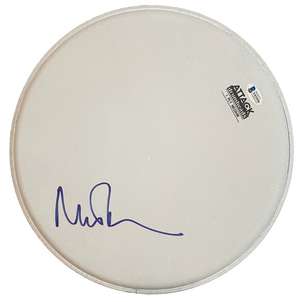 Pink Floyd Nick Mason Signed Drumhead 12" Beckett BAS