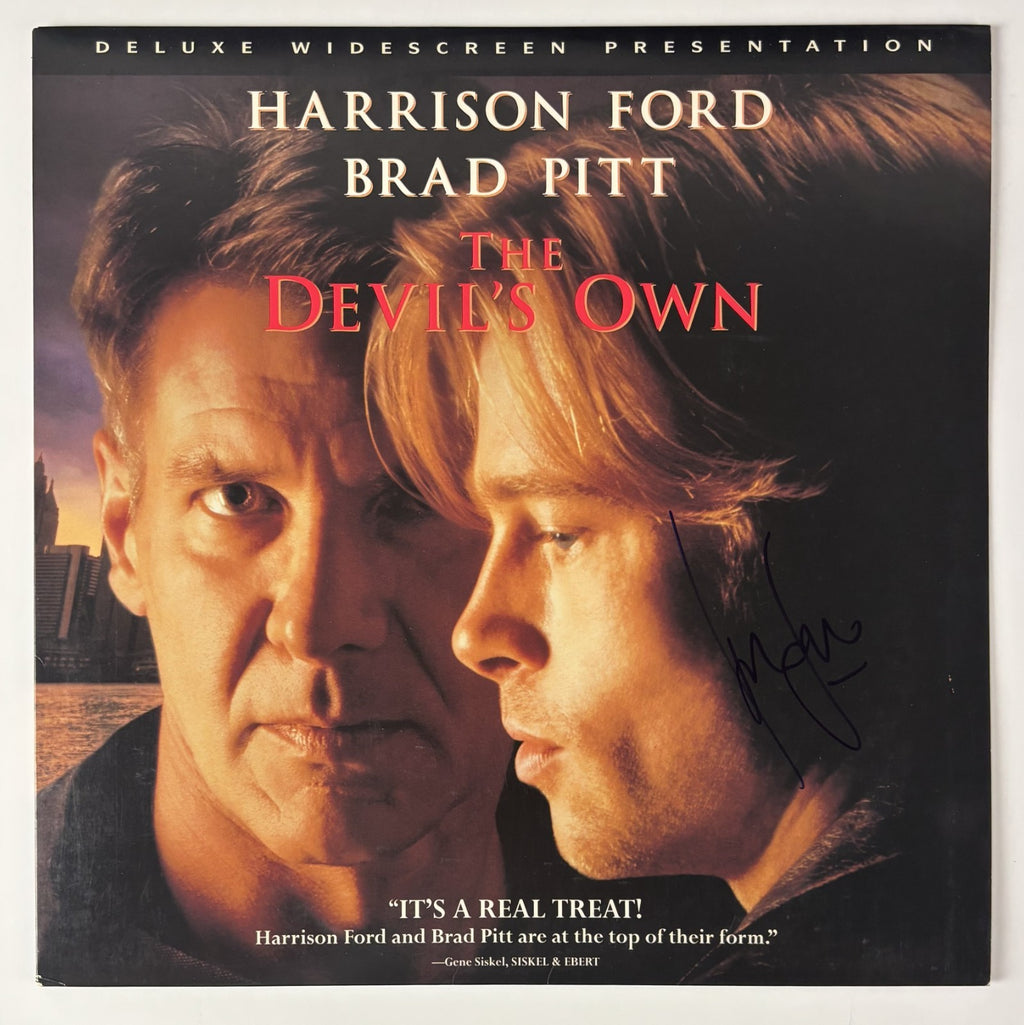 Harrison Ford Signed The Devil’s Own LaserDisc Beckett BAS LOA0