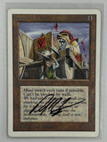 "MTG UNLIMITED Juggernaut SIGNED IN GOLD BY DAN FRAZIER "0