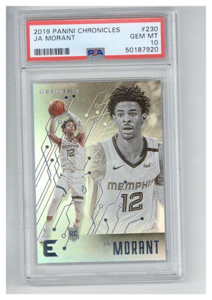 2019 Panini Chronicles Ja Morant 230 PSA 10