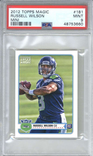 2012 Topps Magic 181 Russell Wilson Mini PSA 9