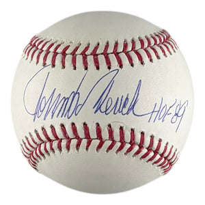 Johnny Bench Signed Auto HOF 89 Inscribed OML Baseball Beckett BAS