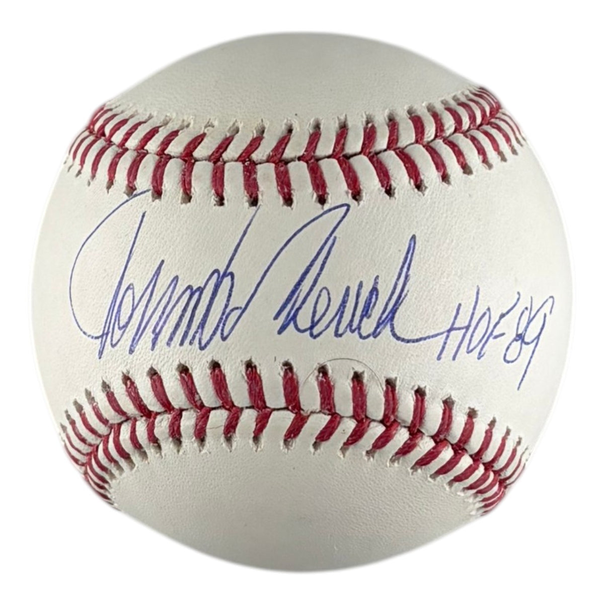 Johnny Bench Signed Auto HOF 89 Inscribed OML Baseball Beckett BAS0