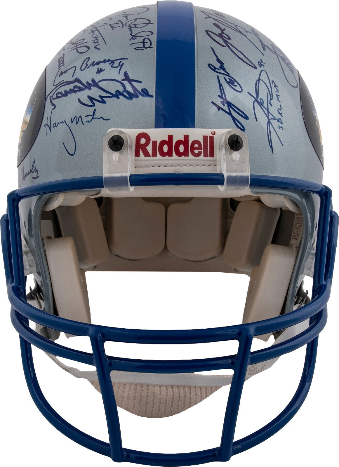 Super Bowl MVPs Signed Auto Proline Helmet 37 Winners Brady Starr Beckett BAS4