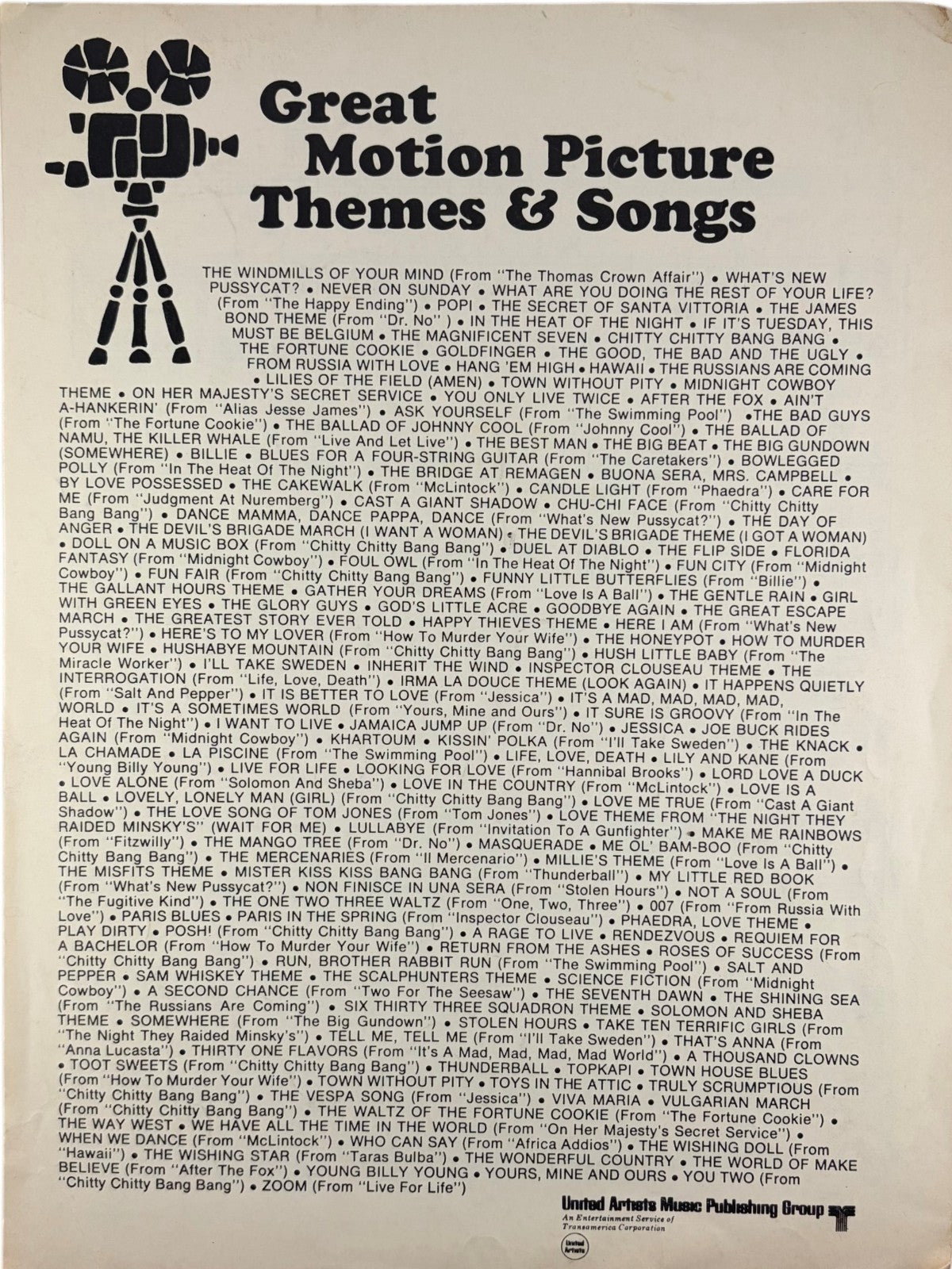 Rocky Original Gonna Fly With Me Song Booklet 1977 BIG 31