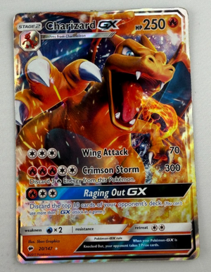 2017 Pokemon Burning Shadows Charizard GX 20/147 Holo HP