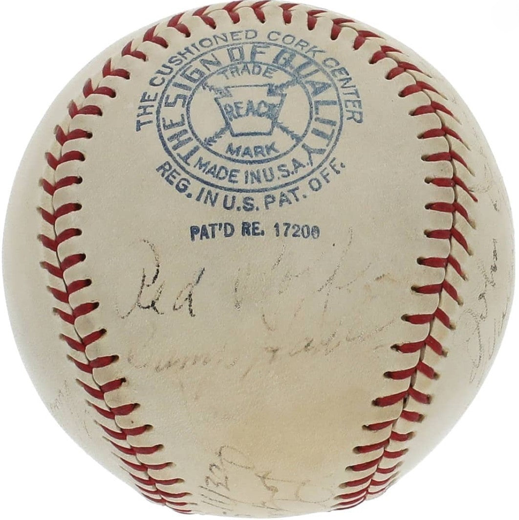 1938 WS Champion NY Yankees Signed OAL Baseball Gehrig Ruffing PSA PSA/DNA1