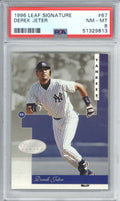 1996 Leaf Signature 67 Derek Jeter PSA 8 0