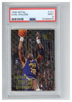1996 Metal 141 Karl Malone PSA 9