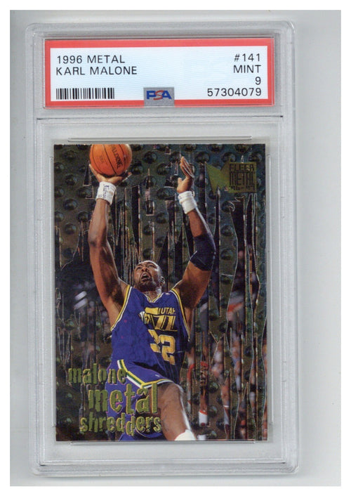 1996 Metal 141 Karl Malone PSA 90