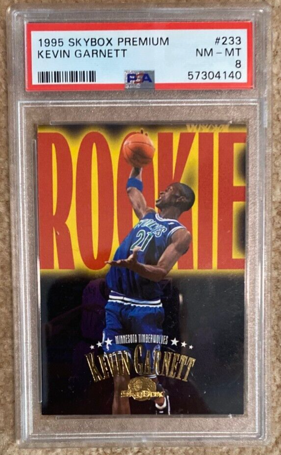 1995 Skybox Premium Kevin Garnett 233 PSA 80