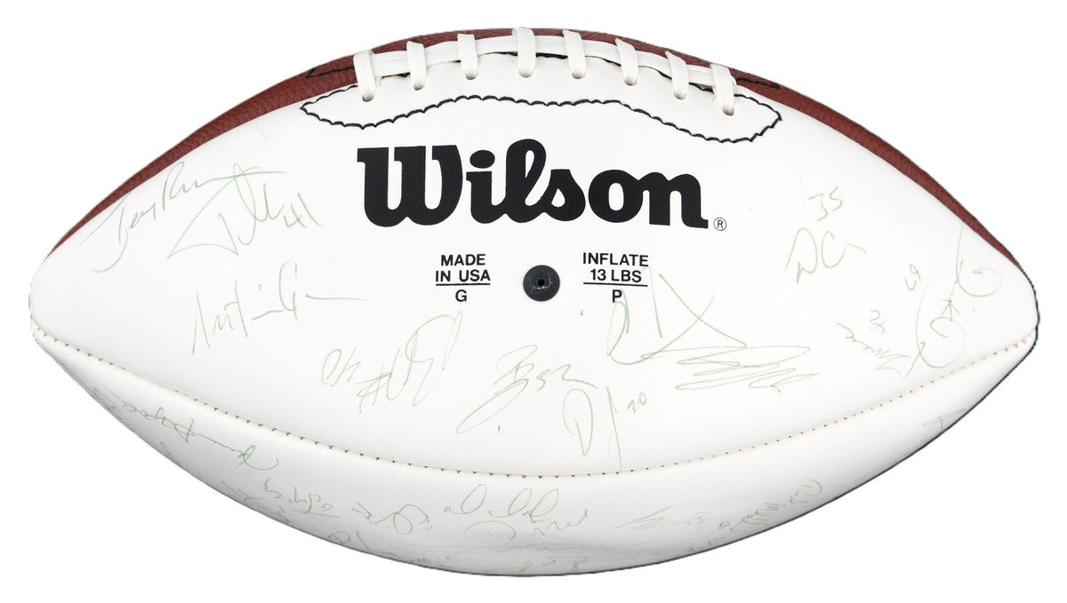 1994 Super Bowl Champion 49ers Team Signed Auto Football Young Rice Sanders GRAD0