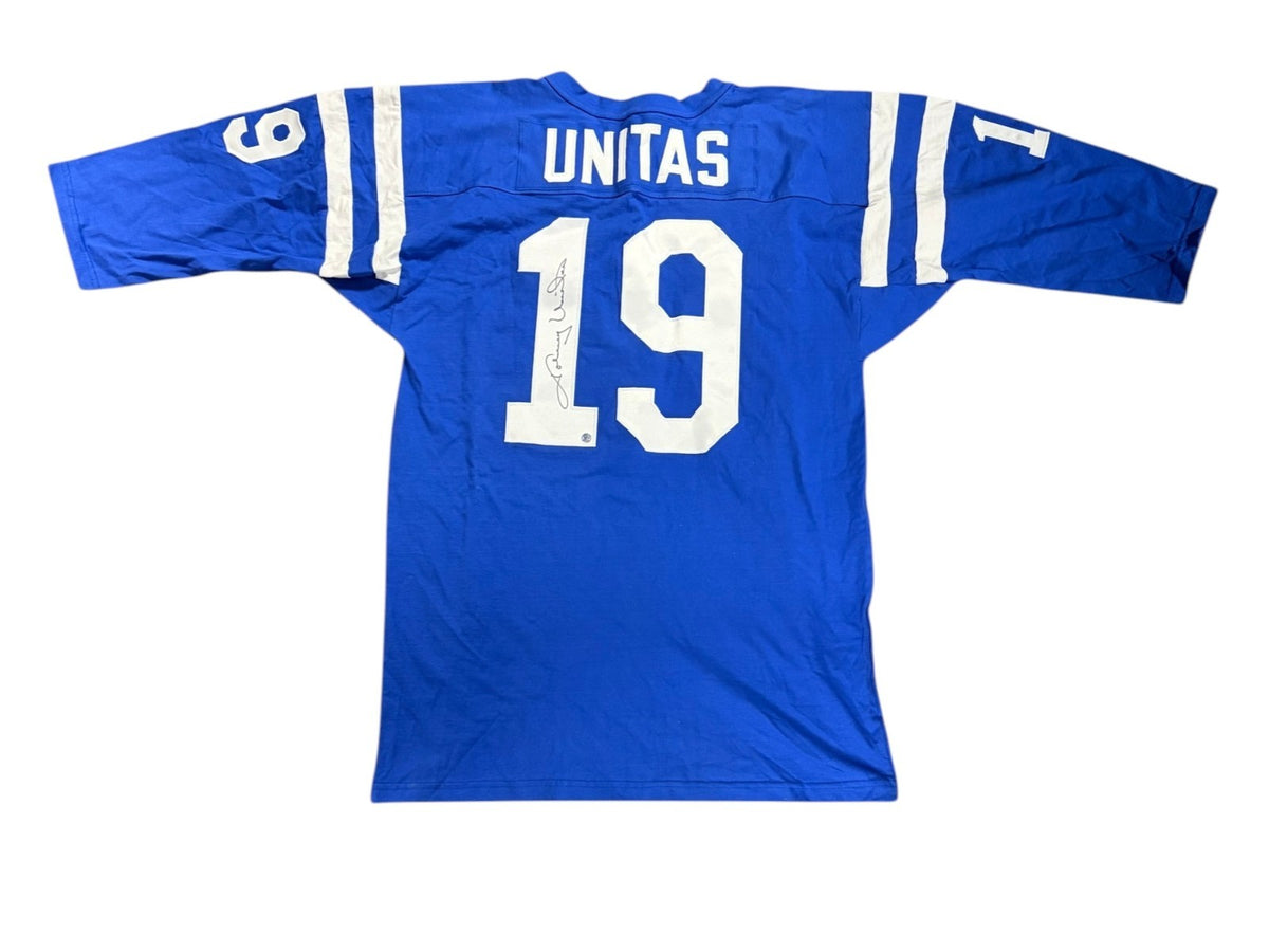 Johnny Unitas Signed Auto Baltimore Colts Jersey NFL HOF GRAD0