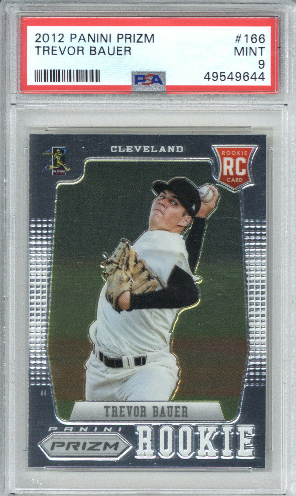 2012 Panini Prizm 166 Trevor Bauer PSA 91
