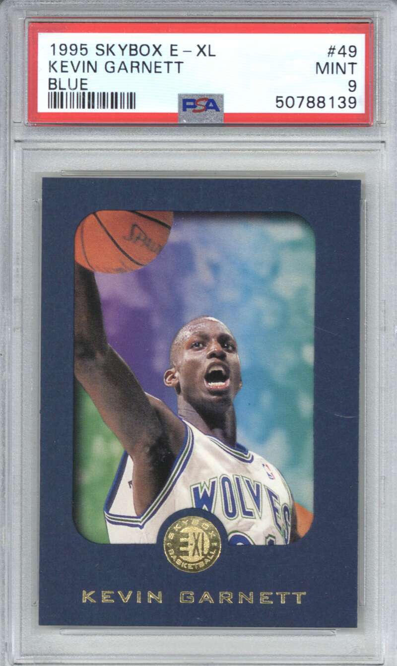 1995 Skybox E XL 49 Kevin Garnett Blue PSA 9 0