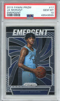 2019 Panini Prizm Emergent 17 JA Morant PSA 100