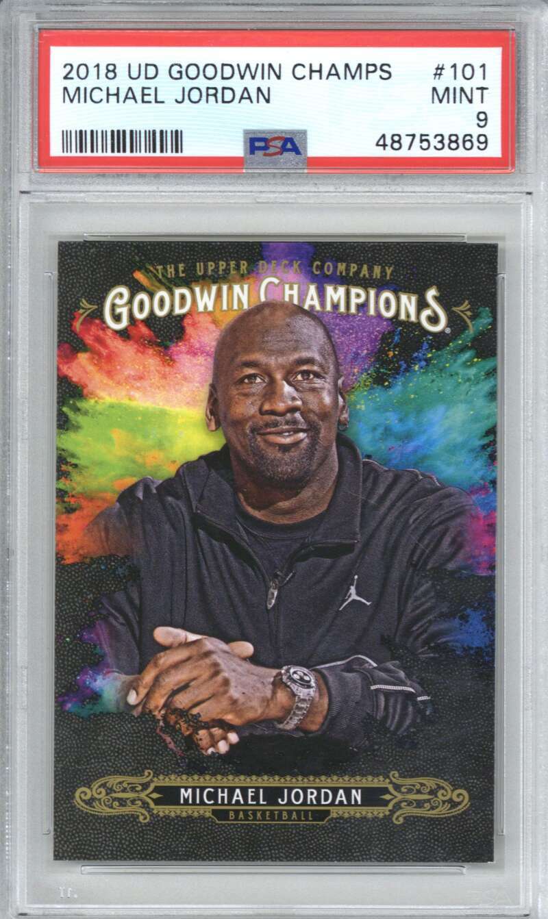 2018 Upper Deck Goodwin Champions 101 Michael Jordan PSA 90