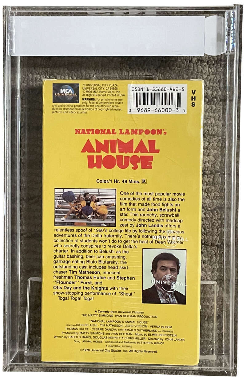 National Lampoon's Animal House 1990 MCA Universal VHS IGS 7 5.5 1