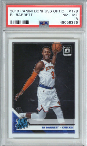 2019 Panini Donruss Optic #178 RJ Barret PSA 8