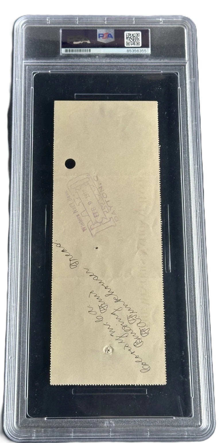 Orville Wright Signed 1912 Bank Check Wright Brothers Autograph PSA/DNA1