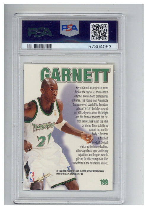 1997 Skybox Z Force 199 Kevin Garnett PSA 81