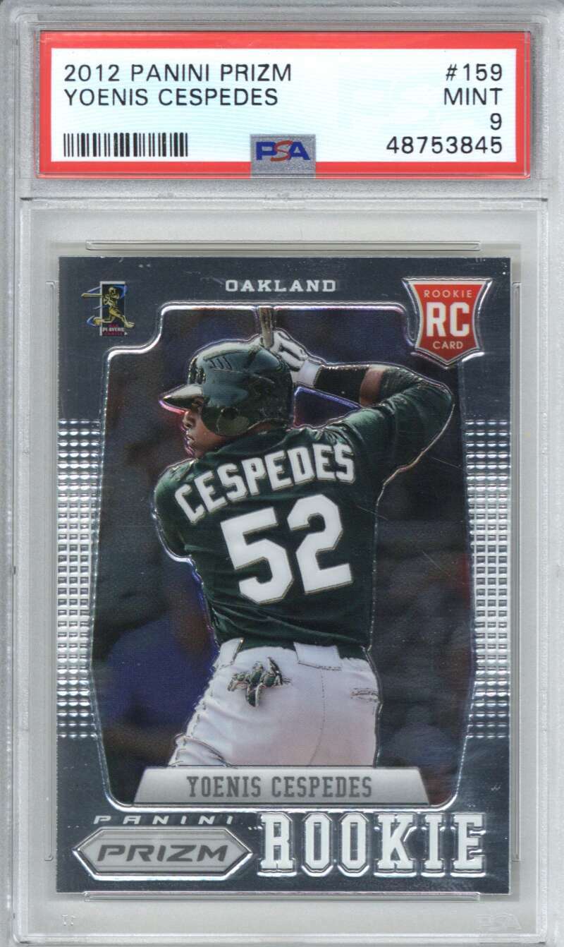 2012 Panini Prizm 159 Yoenis Cespedes PSA 90