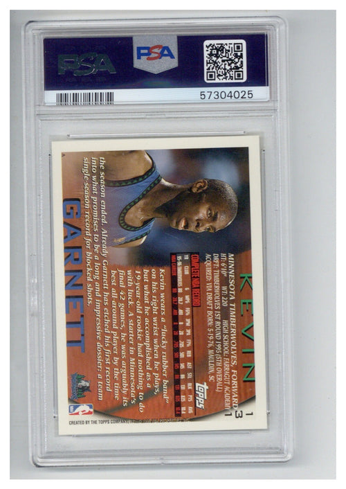 1996 Topps 131 Kevin Garnett PSA 81