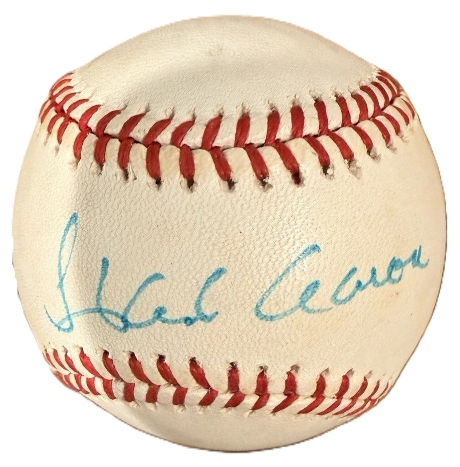 1950s Braves Aaron Spahn Mathews Signed Auto ONL Baseball Beckett BAS1