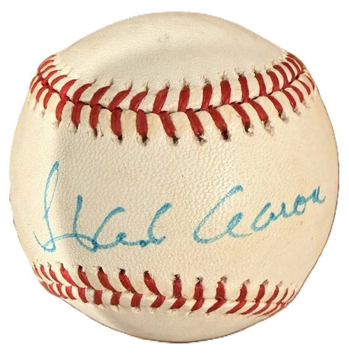 1950s Braves Aaron Spahn Mathews Signed Auto ONL Baseball Beckett BAS1