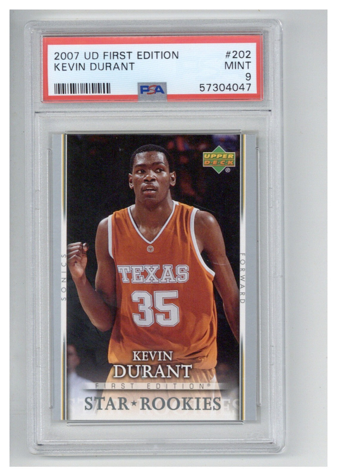 2007 Upper Deck First Edition 202 Kevin Durant PSA 90