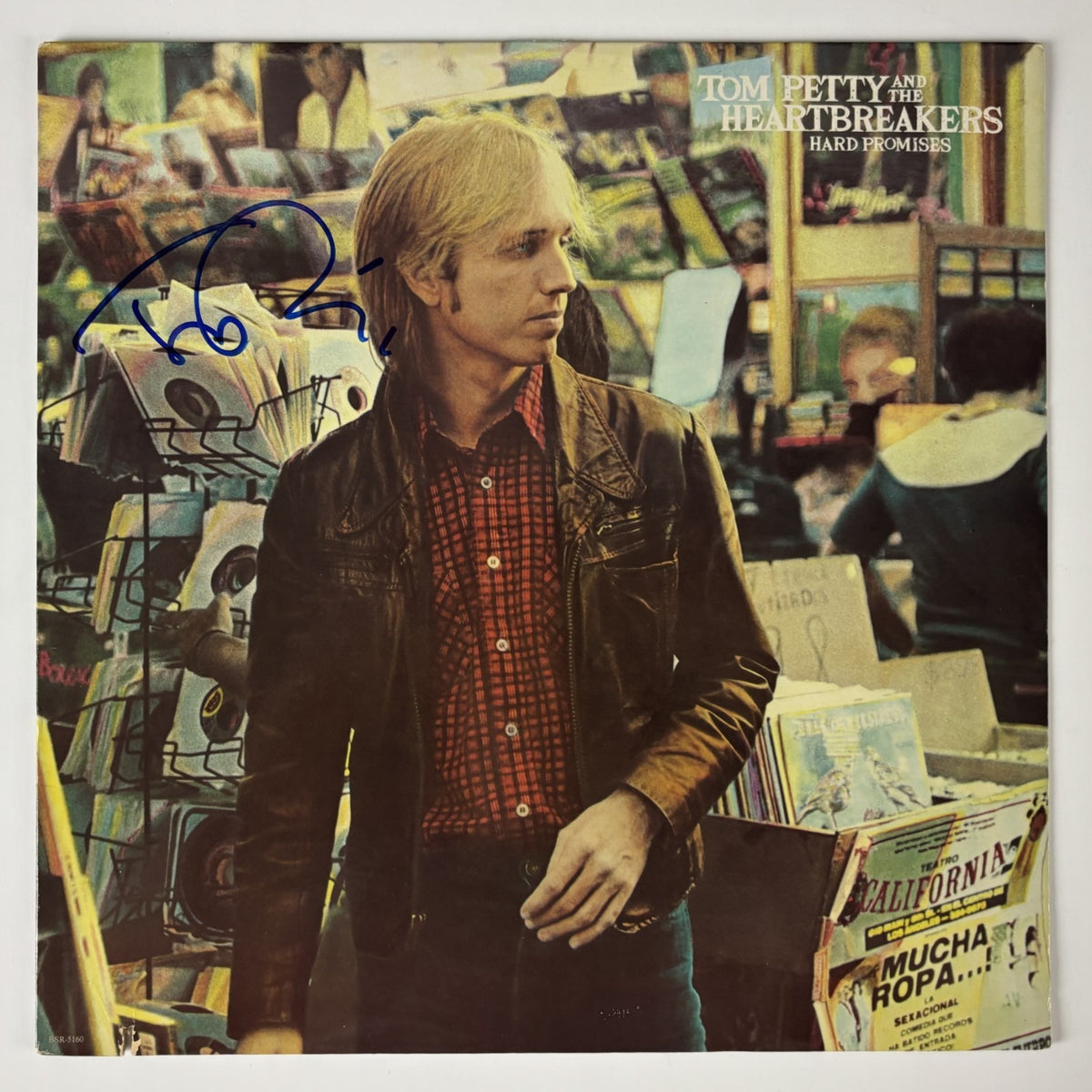 Tom Petty Signed Hard Promises Vinyl Record Album Beckett BAS0